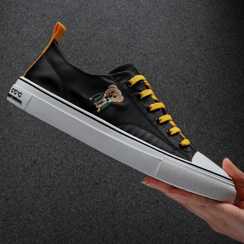Ruomini Anti-Slip Wear-Resistant Low-Top Canvas Shoes Men's-9