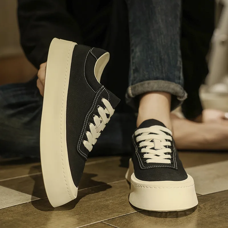 Ruomini Slip Resistant Low Top Skateboard Shoes Men's-3