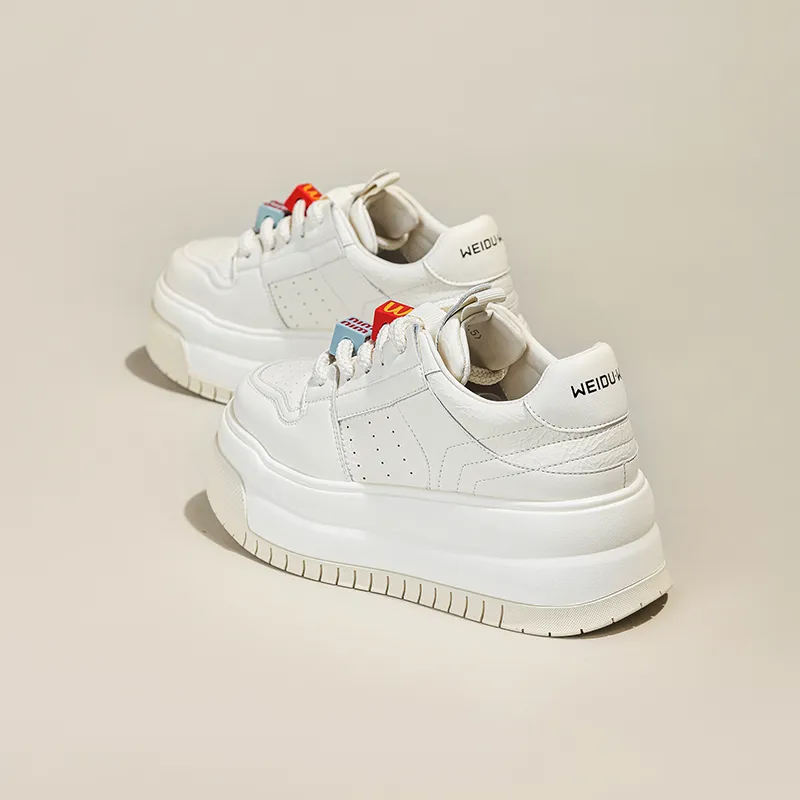 Ruomini Skateboard Shoes Women's White-3
