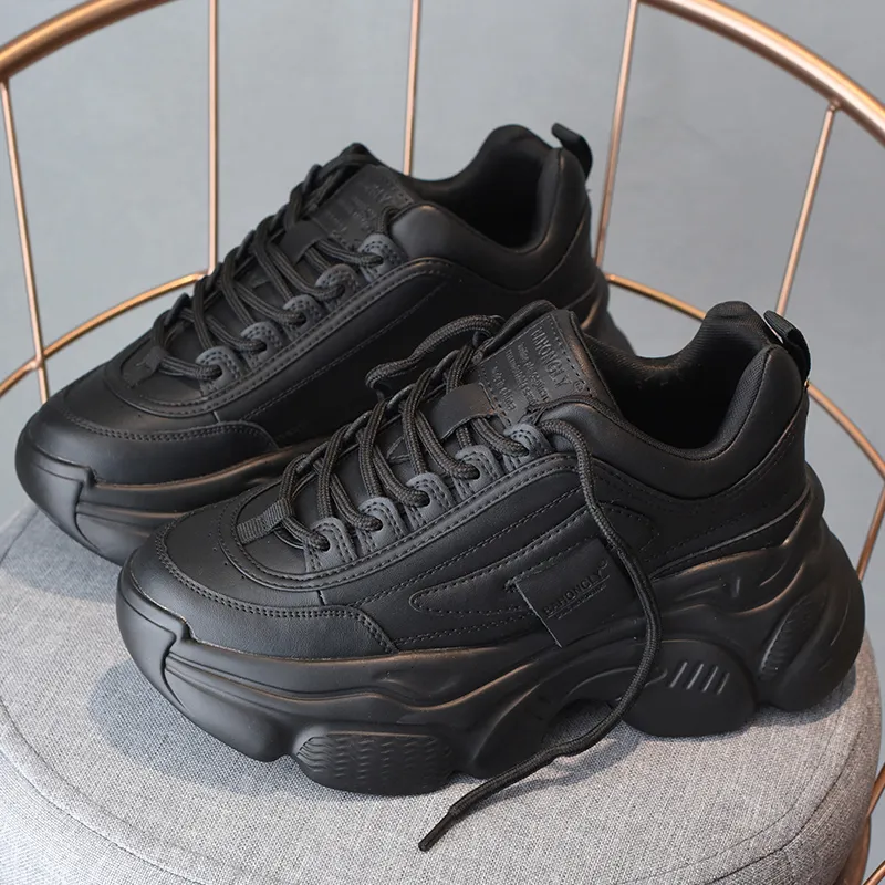Ruomini Wear-Resistant Low-Top Chunky Sneakers Women's-14