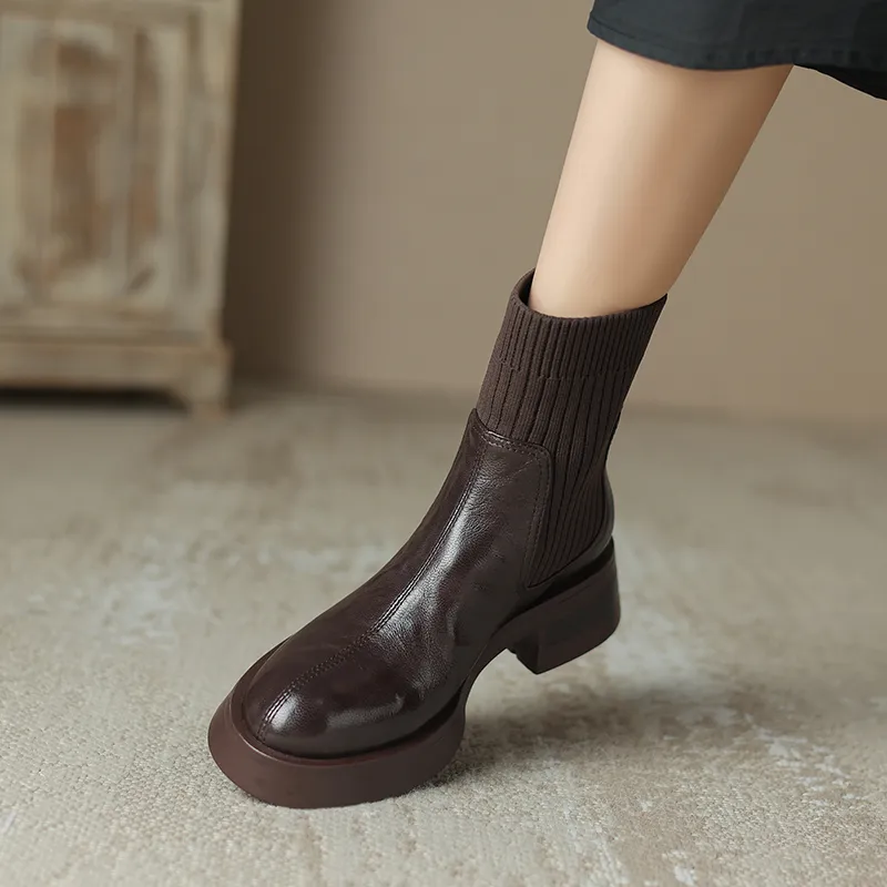 Ruomini Ankle Boots Women's Black-9