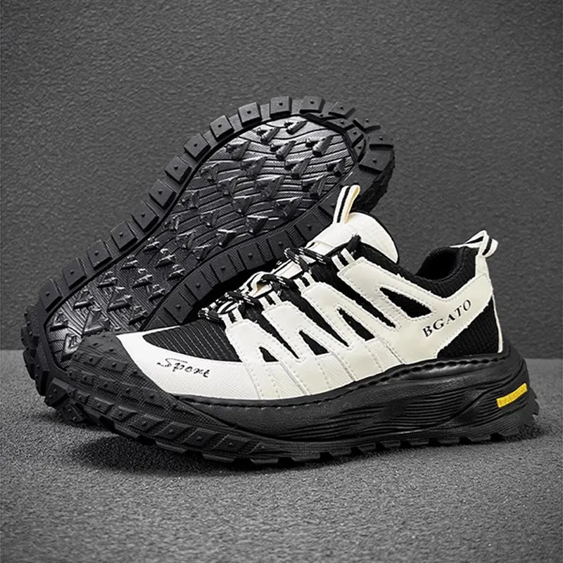 Ruomini Slip Resistant And Breathable Low Top Casual Shoes Men's-11