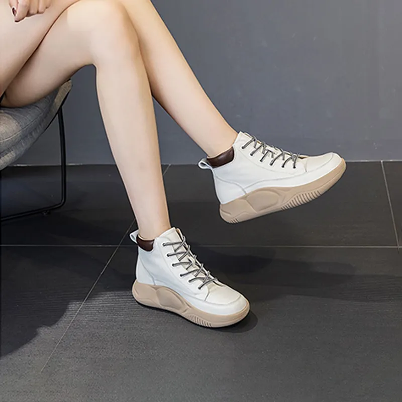 Ruomini Height Increasing High-Top Casual Shoes Women's-5