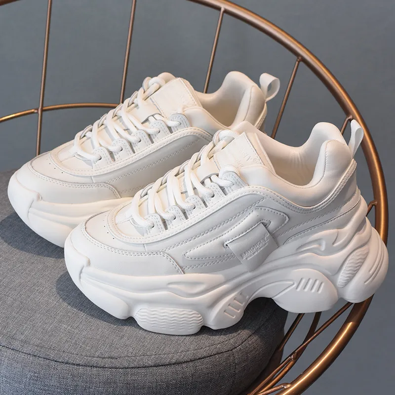 Ruomini Wear-Resistant Low-Top Chunky Sneakers Women's-22