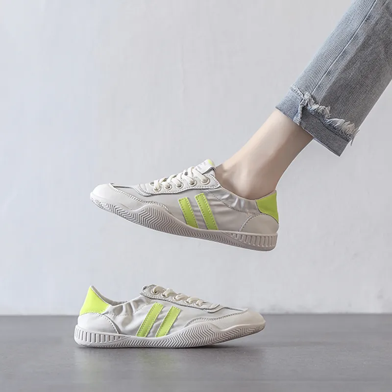 Ruomini Small White Shoes Lightweight Breathable Slip Resistant Low Top Casual Shoes Women's-1