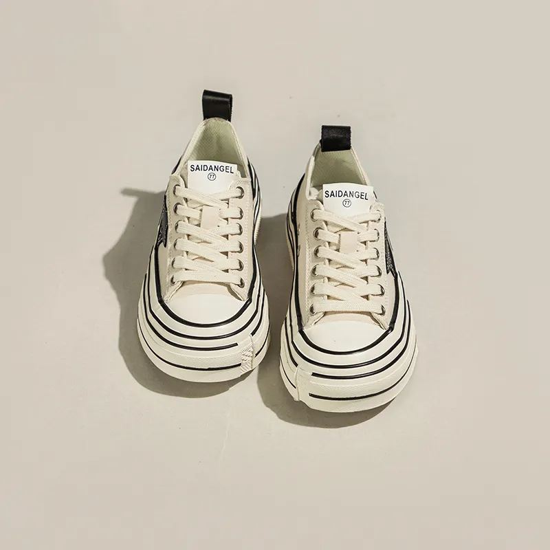Ruomini Lightweight Height Increasing Low-Top Canvas Shoes Women's-7