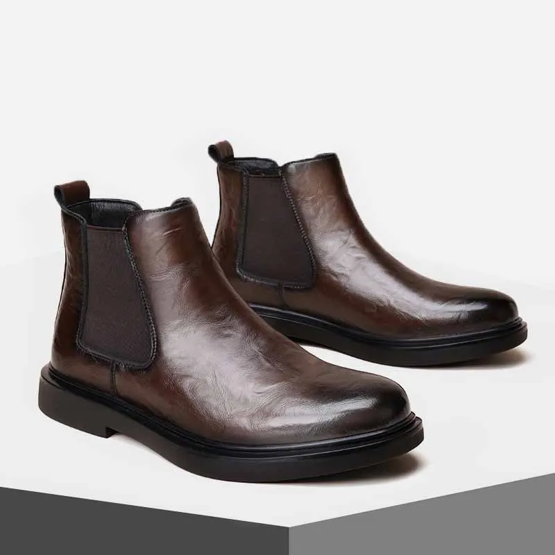 Ruomini Short Chelsea Boots Men's-19