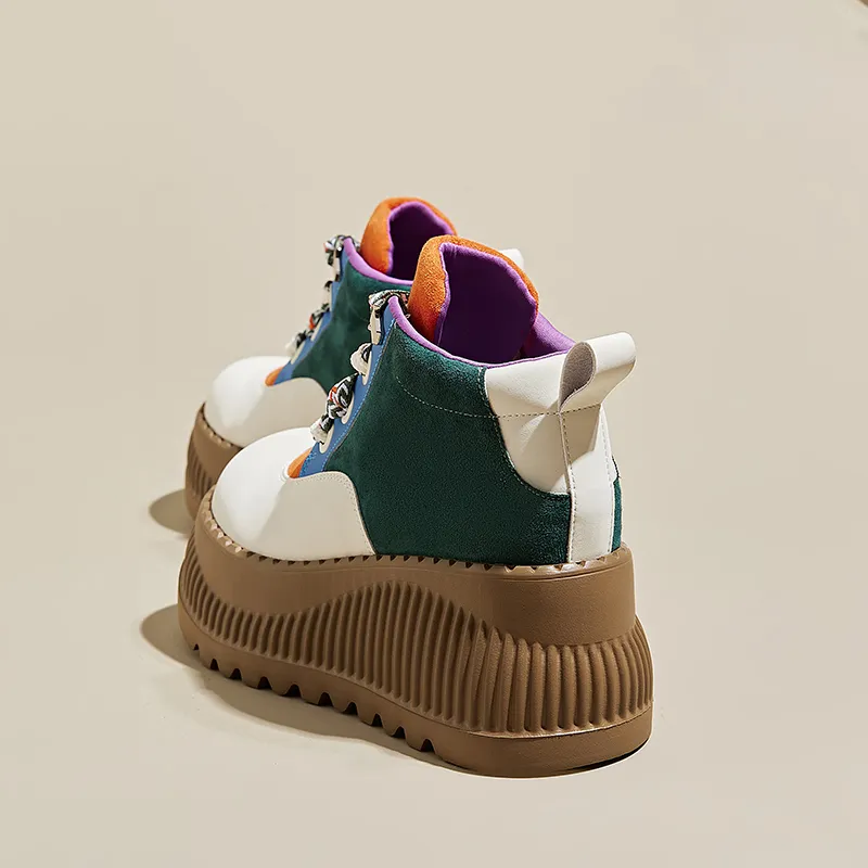 Ruomini Height Increasing High-Top Casual Shoes Women's-2