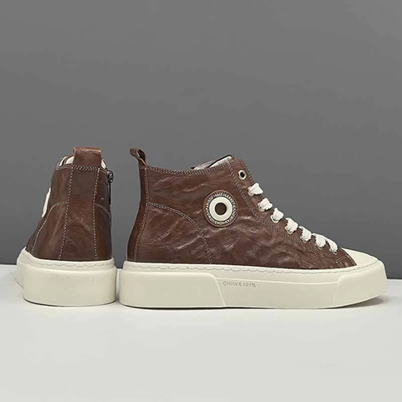 Ruomini High-Top Skateboard Shoes Men's-3