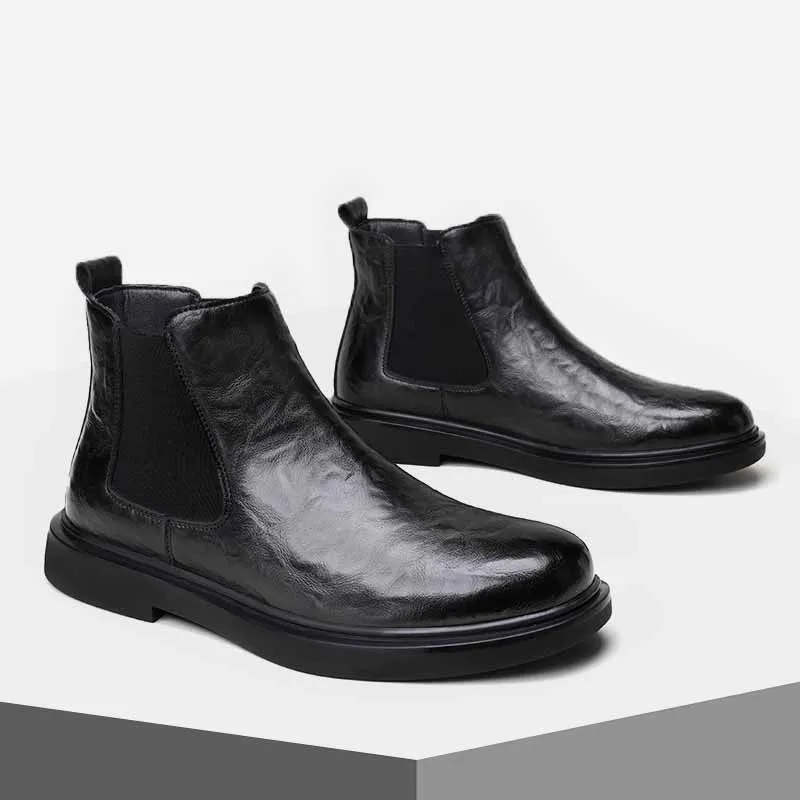 Ruomini Short Chelsea Boots Men's-14