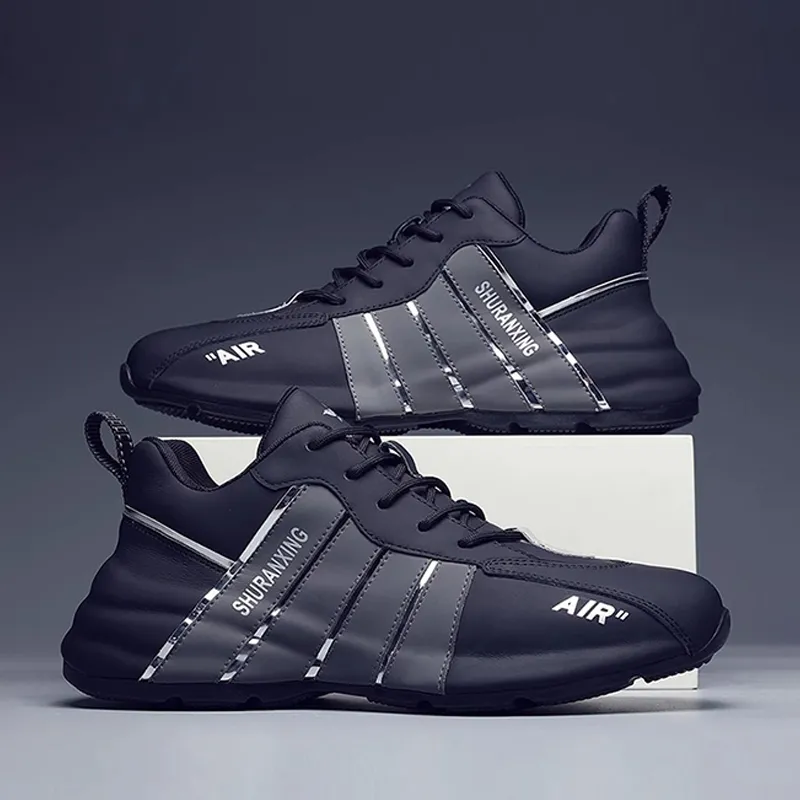 Ruomini Anti Slip And Wear Resistant Height Increasing Low Top Casual Shoes Men's-6