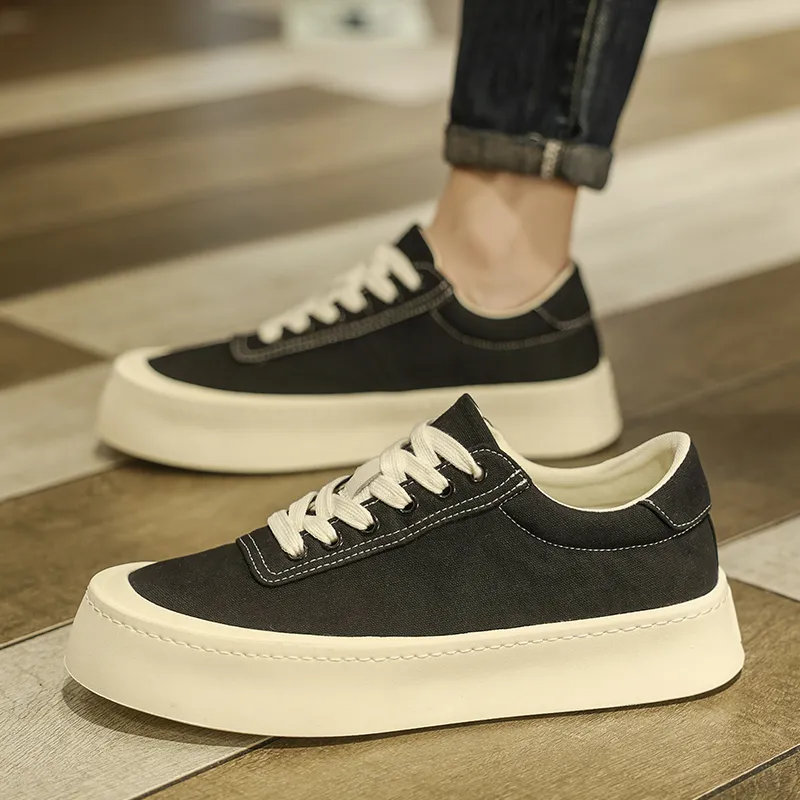 Ruomini Slip Resistant Low Top Skateboard Shoes Men's-4