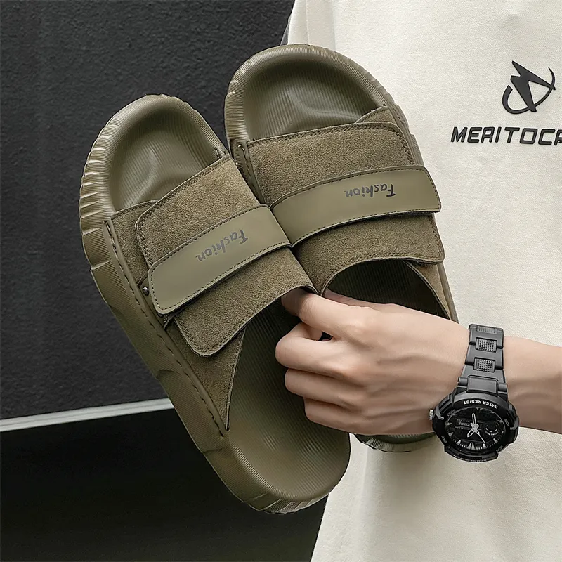 BARDILEV Slip Resistant Odor Resistant Abrasion Resistant Quick Dry Slide Slippers Men's-2