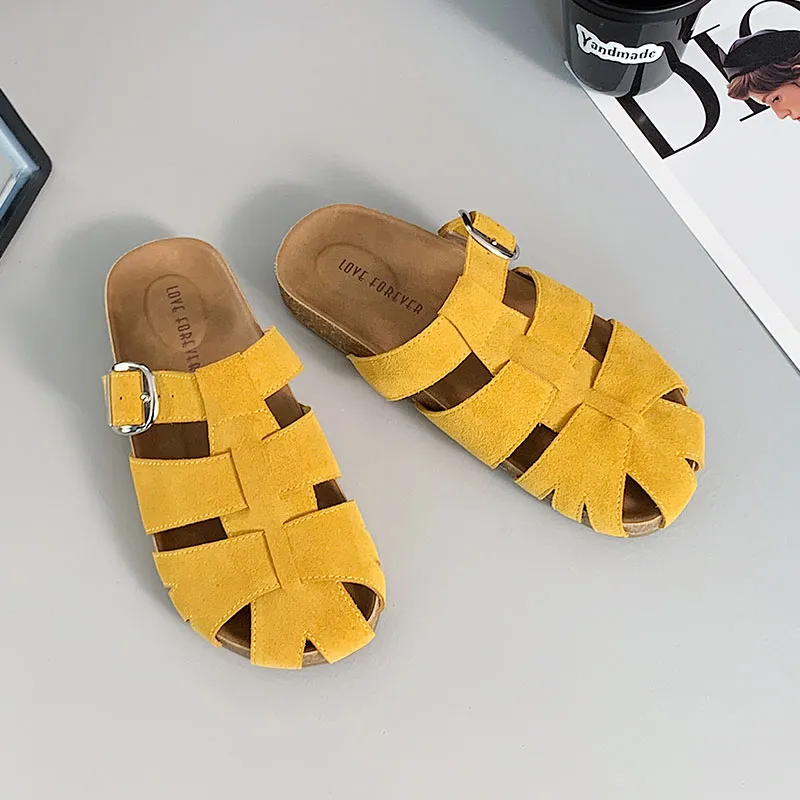 BARDILEV Rhinestone Cuffed Abrasion Resistant Slip Resistant Closed Toe Slippers Women's-9