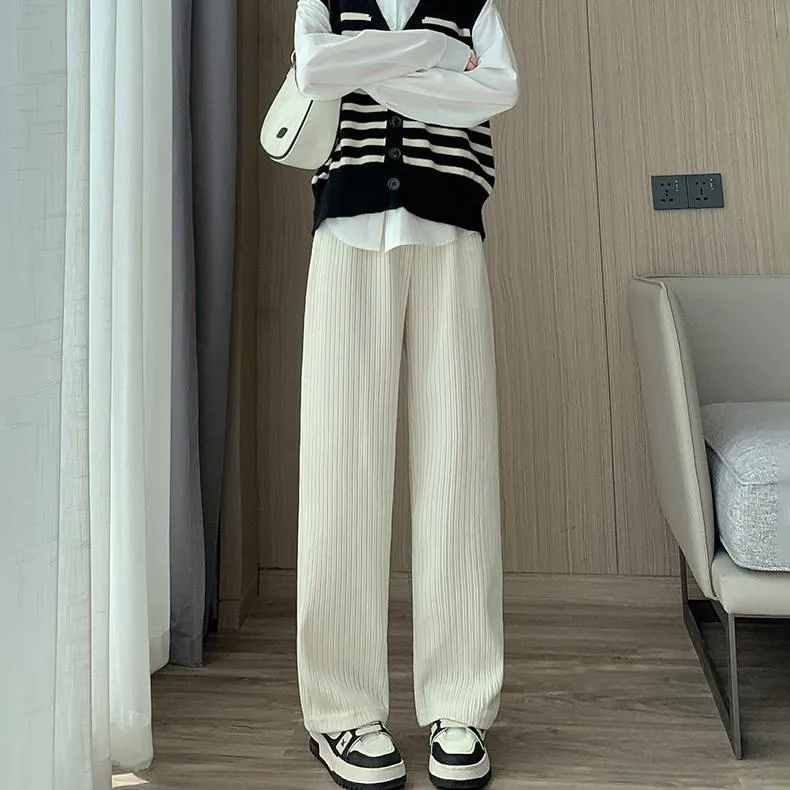 XUANSHU Casual Pants Women's Apricot-2