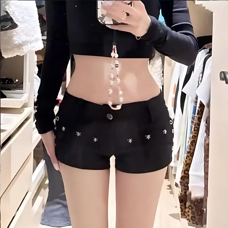 XUANSHU Denim Shorts Women's-3