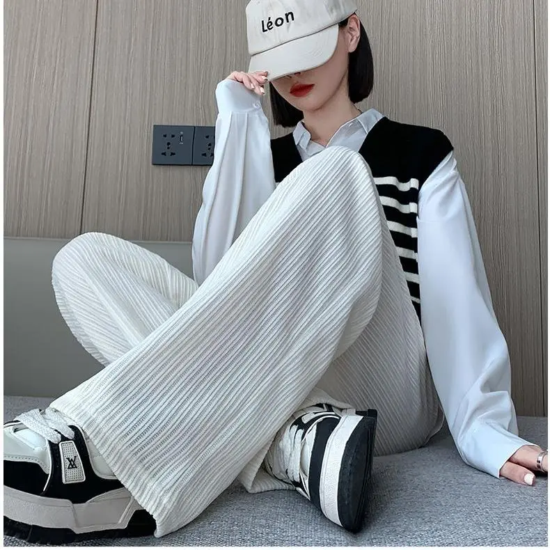 XUANSHU Casual Pants Women's Apricot-4