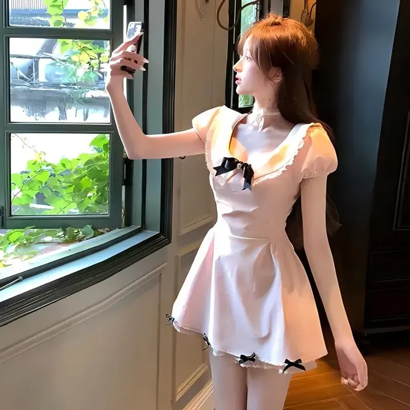 XUANSHU Short Sleeved Dress Women's-3