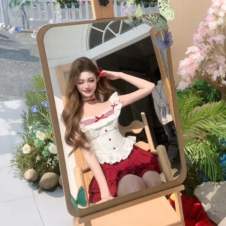 XUANSHU Two Piece Skirt Sets Women's-5