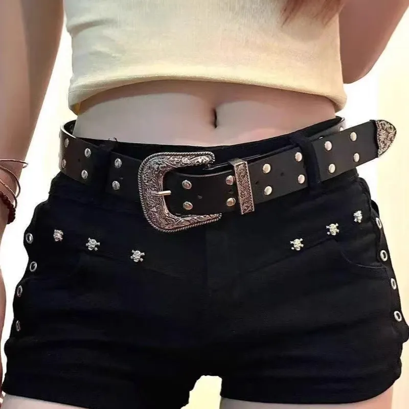 XUANSHU Denim Shorts Women's-10