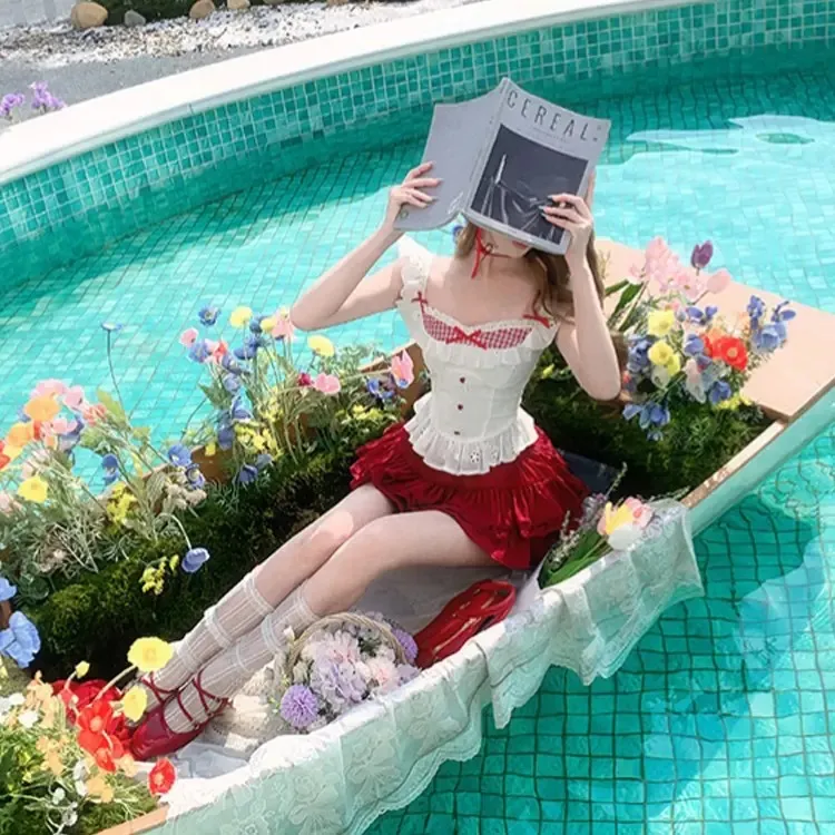 XUANSHU Two Piece Skirt Sets Women's-4
