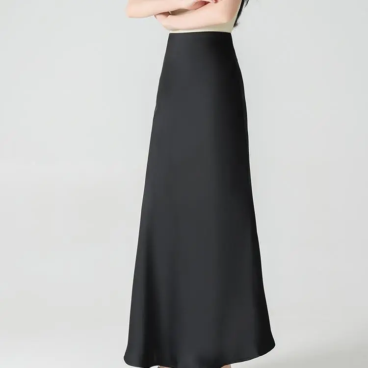 XUANSHU Casual Long Skirt Women's-7