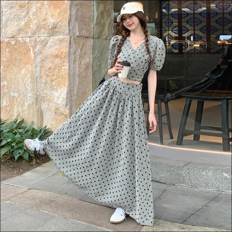 XUANSHU Two Piece Skirt Sets Women's-6