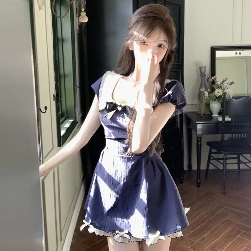 XUANSHU Short Sleeved Dress Women's-10