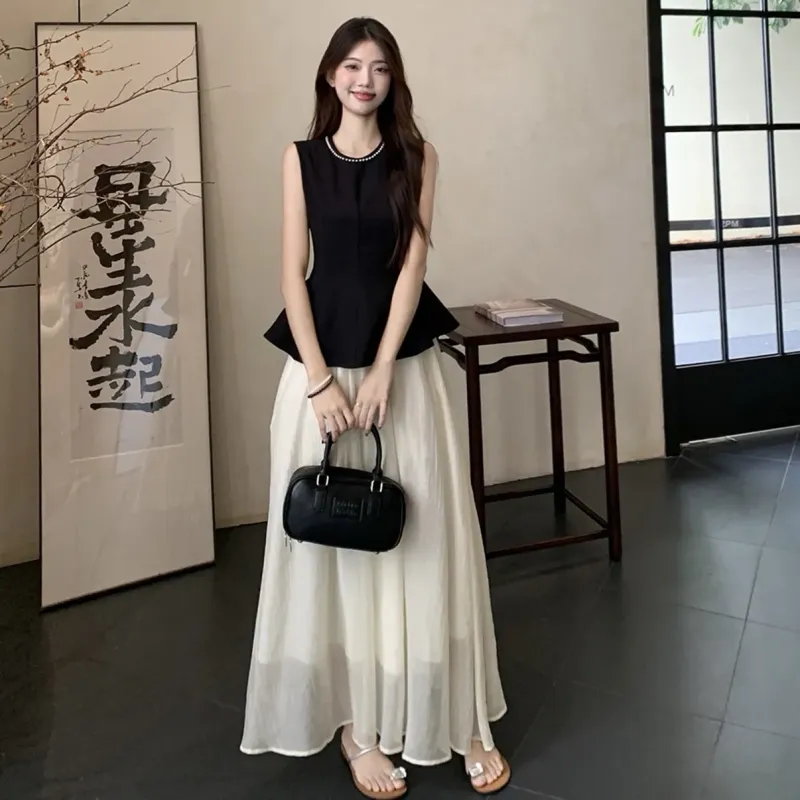XUANSHU Two Piece Skirt Sets Women's-5