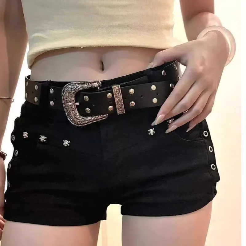 XUANSHU Denim Shorts Women's-11