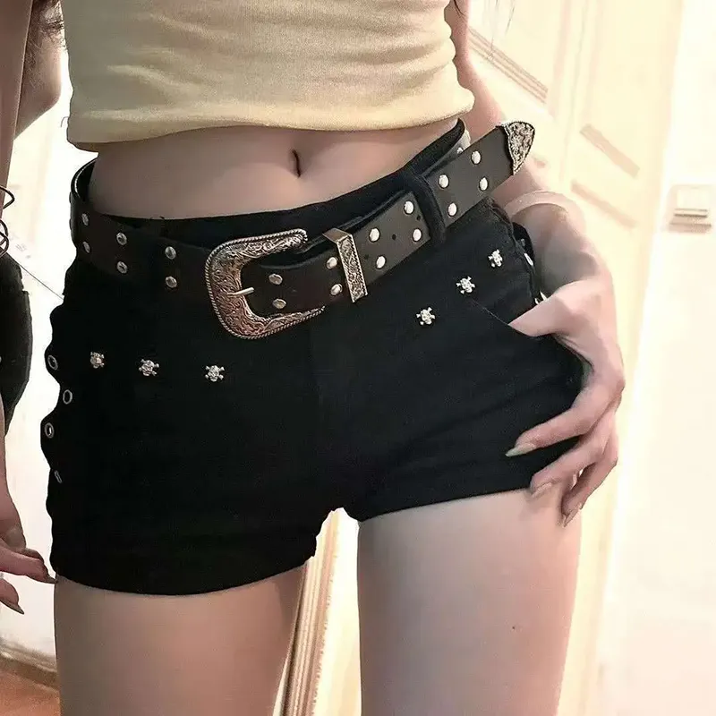 XUANSHU Denim Shorts Women's-12