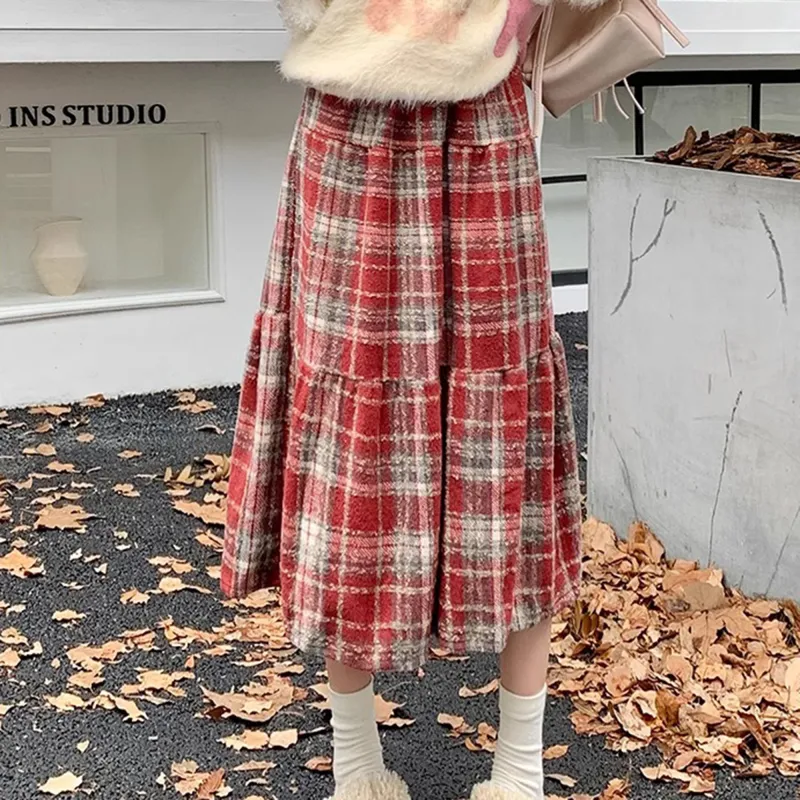 XUANSHU Casual Long Skirts Women's-5