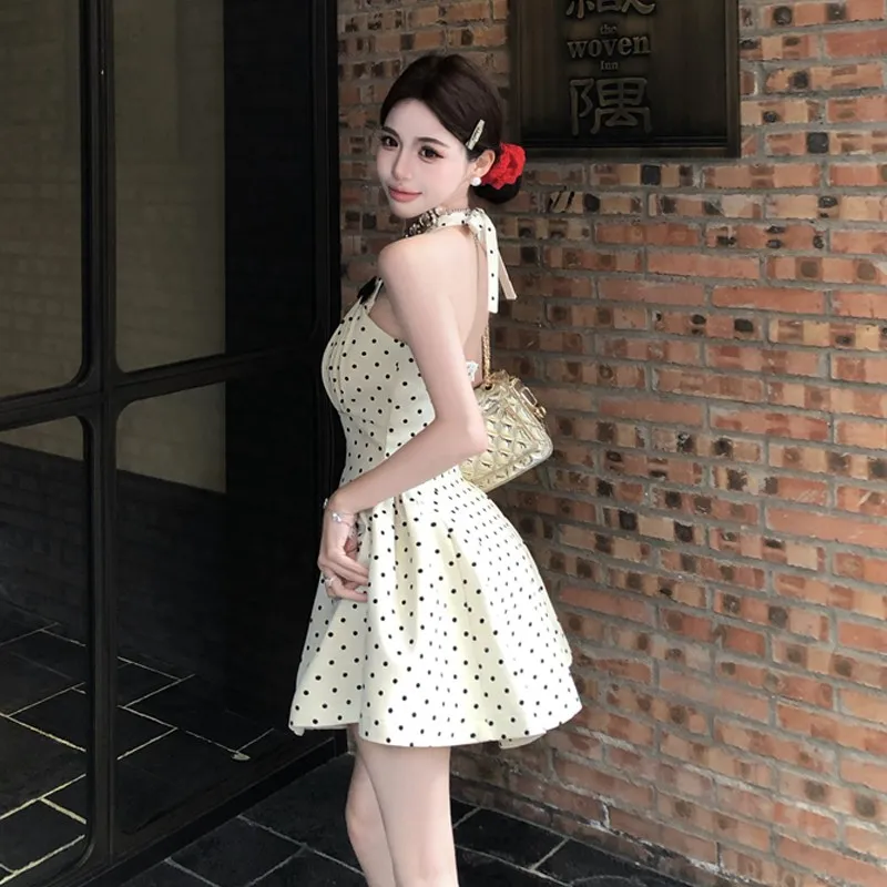 XUANSHU Slip Dresses Women's White-5