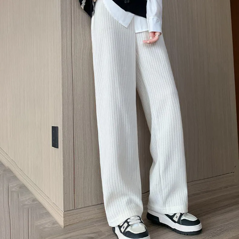 XUANSHU Casual Pants Women's Apricot-3