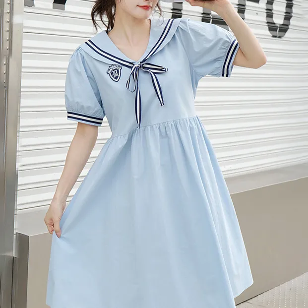 XUANSHU Short Sleeved Dresses Women's-3