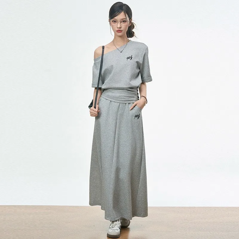 XUANSHU Two Piece Skirt Sets Women's-3