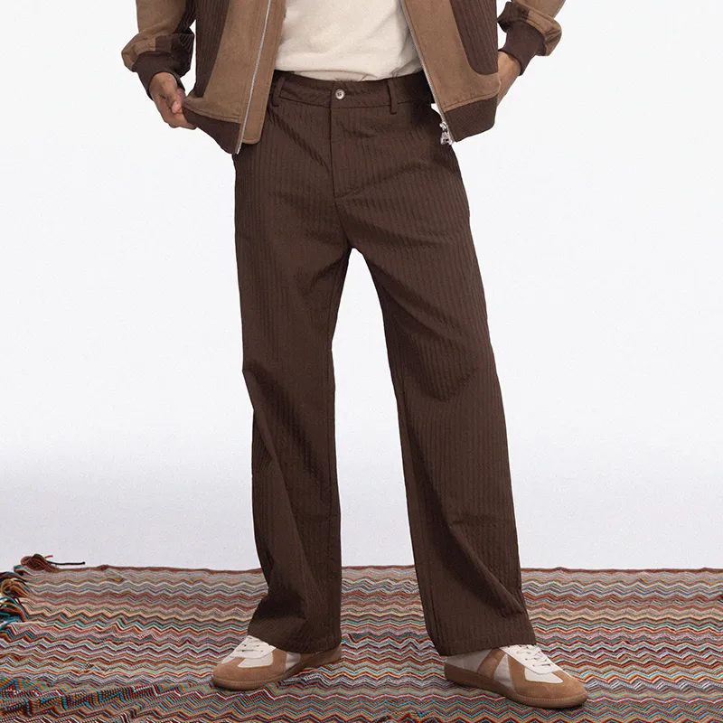 REDH Casual Pants Unisex Dark Brown-4