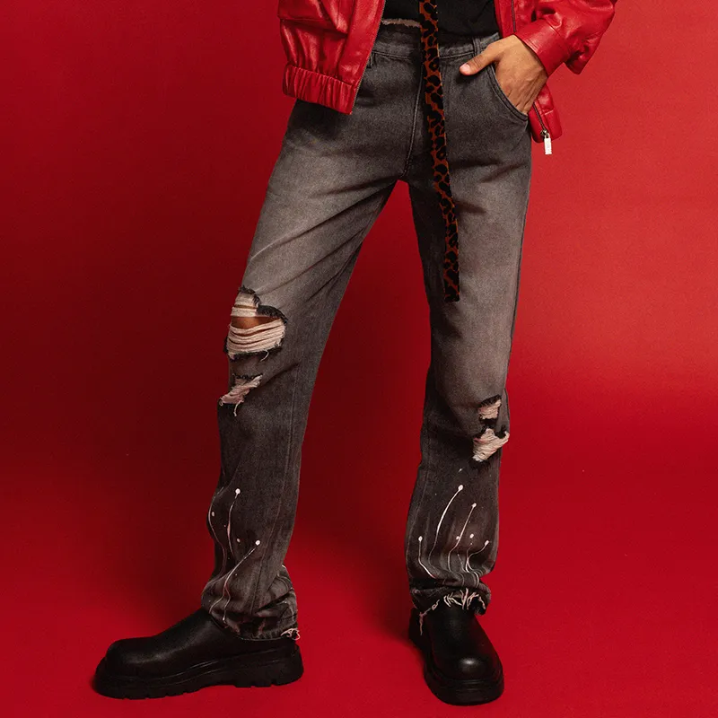 REDH Jeans Unisex Black Gray Denim-5