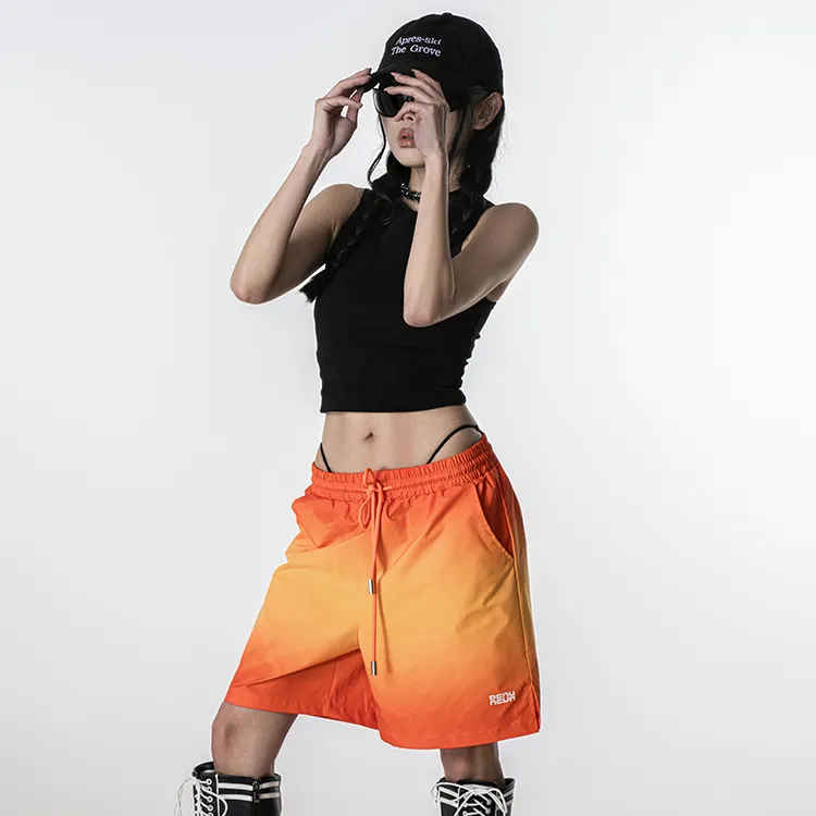 REDH Casual Shorts Unisex Orange-5