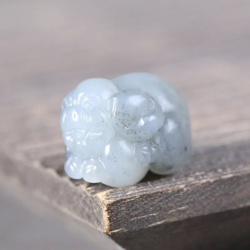 Renyu Jewelry Hetian Jade Pendants Blue And White Women's-6