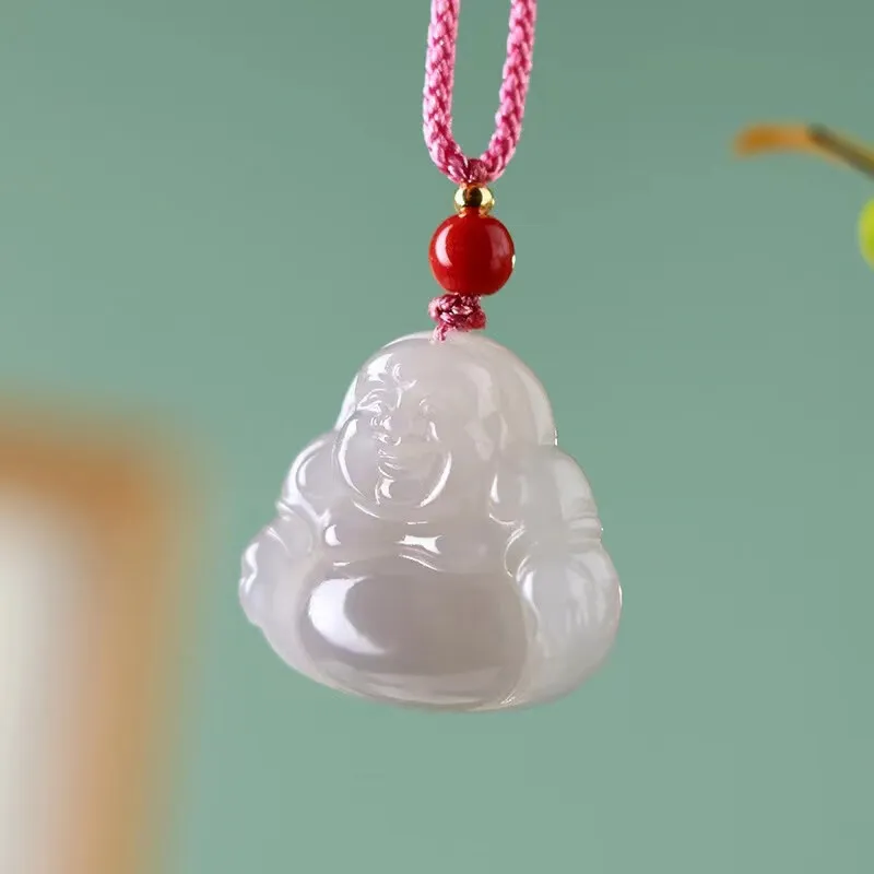 Renyu Jewelry Hetian Jade Necklaces Smoky Purple Women's-6