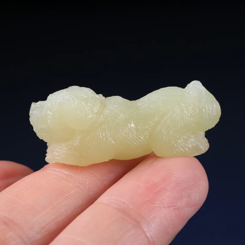 Renyu Jewelry Pendants Yellow Jade Unisex-5