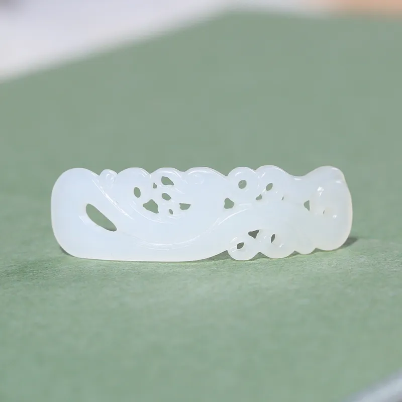 Renyu Jewelry Hand Tag White Jade Women's-5
