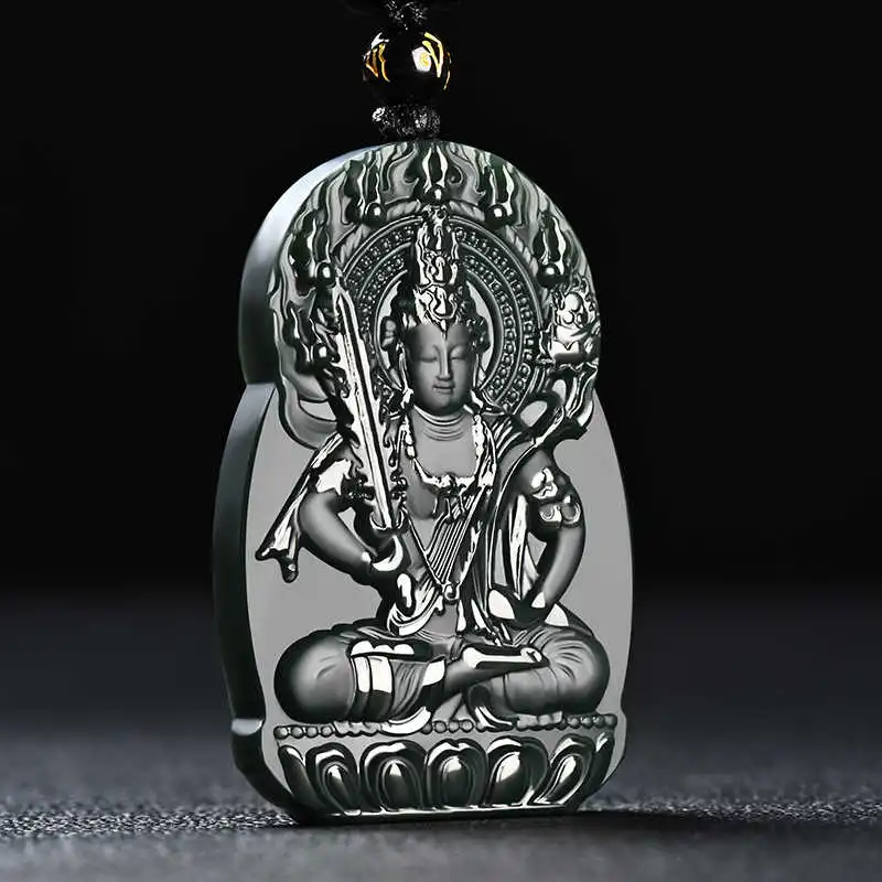 Renyu Jewelry Hetian Jade Necklaces Green Jade Unisex-4