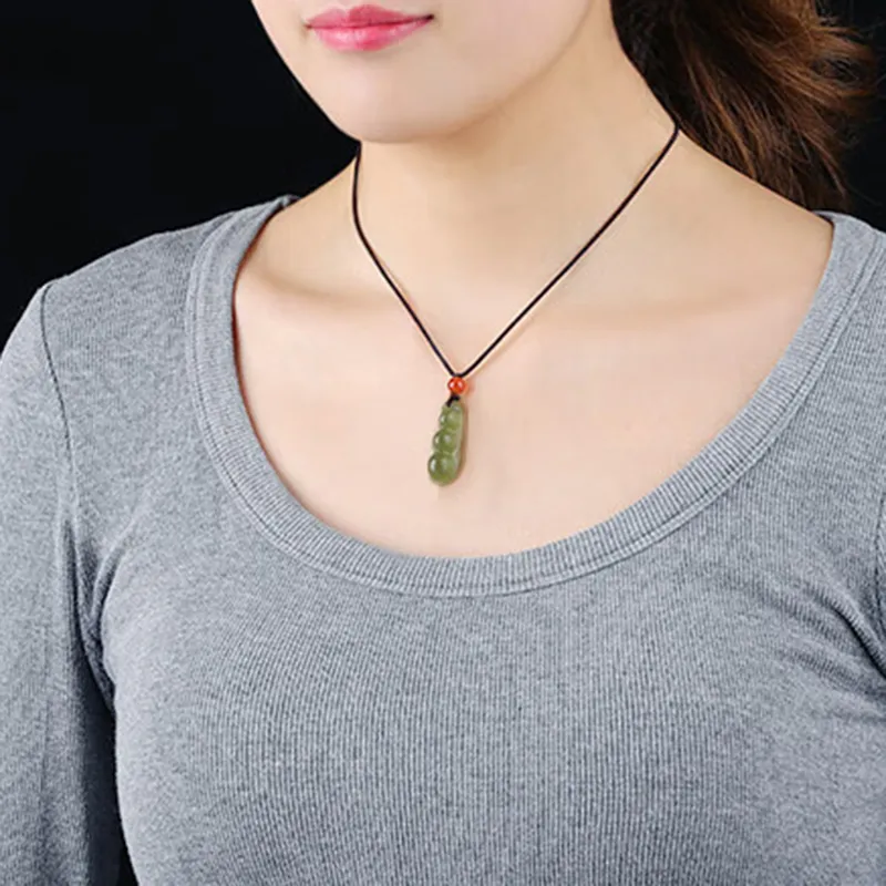 Renyu Jewelry Pendants Green Jade Unisex-3