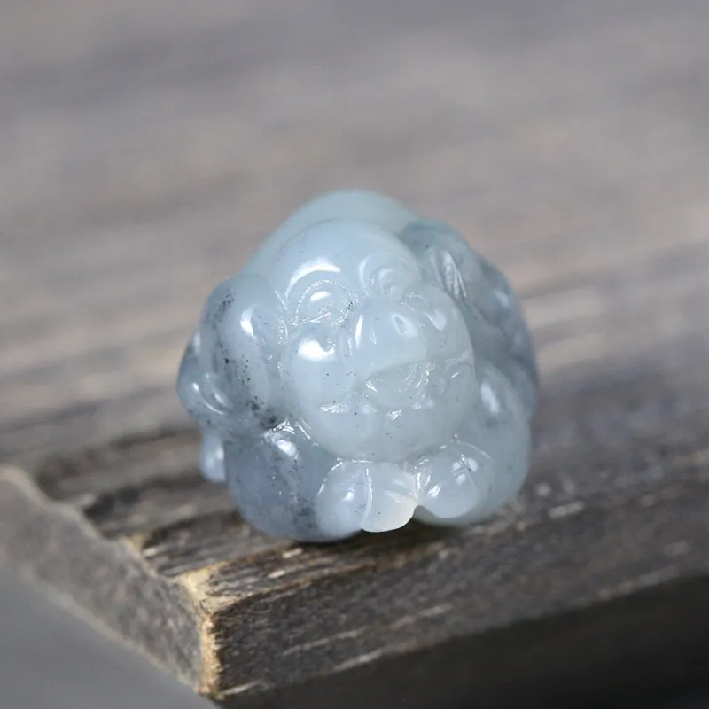 Renyu Jewelry Hetian Jade Pendants Blue And White Women's-1