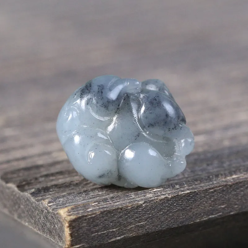 Renyu Jewelry Hetian Jade Pendants Blue And White Women's-3