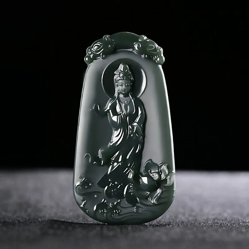 Renyu Jewelry Pendants Green Jade Men's-1