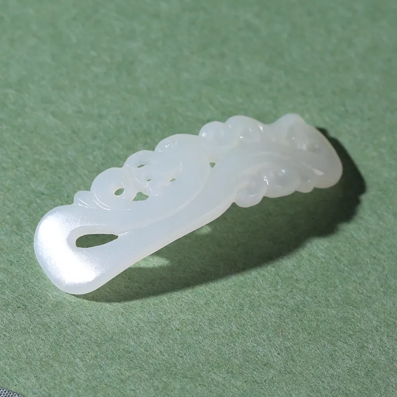 Renyu Jewelry Hand Tag White Jade Women's-6