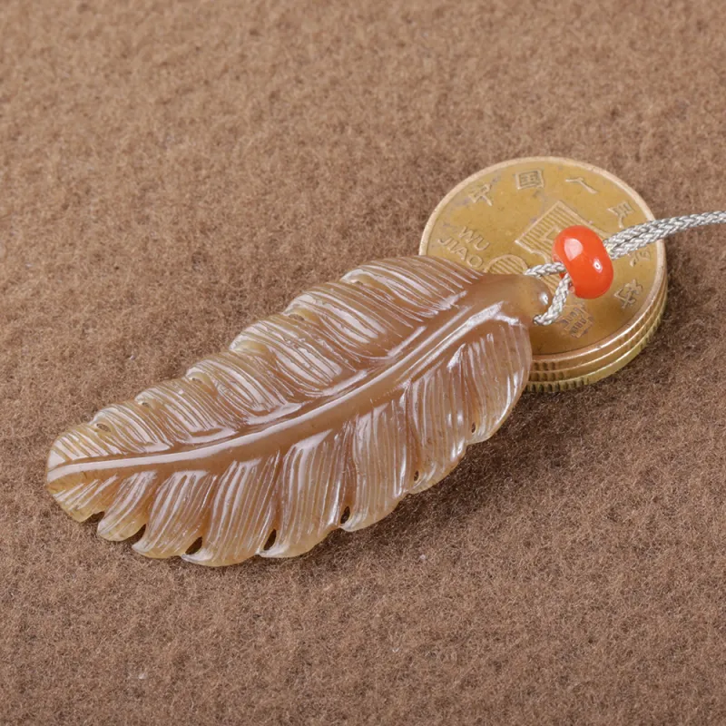 Renyu Jewelry Hetian Jade Pendants Sugar Jade Women's-3